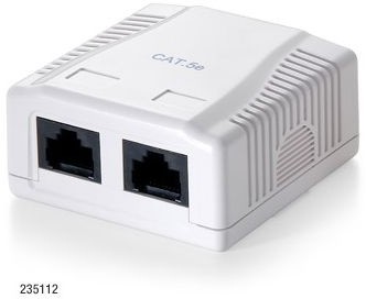 brak danych Gniazdko natynkowe 2x RJ-45 kat.5