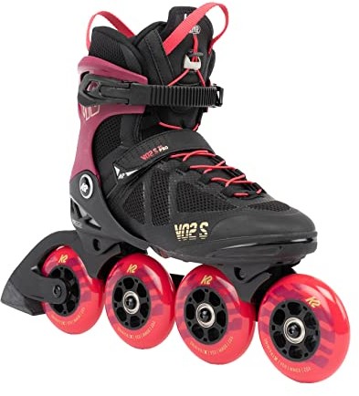 K2 Skate VO2 S 90 Short Cuff Unisex łyżworolki dla dorosłych Burgandy różowe 30G0247 30G0247