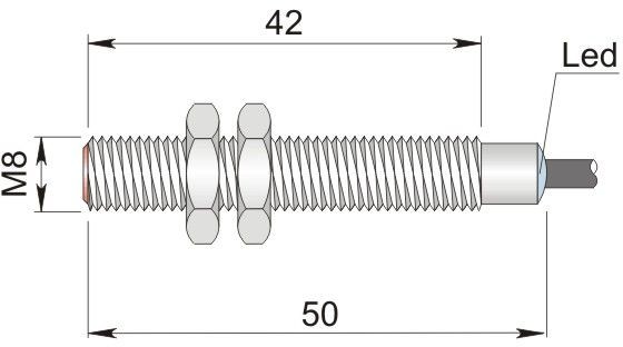 ORNO indukcyjny 8 mm SI8-C1 PNP NO LC5 I08000147