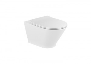 Roca A34H0N8000 GAP ROUND ZESTAW Miska wc podwieszana Rimless + deska wolnoopadajaca slim duroplast