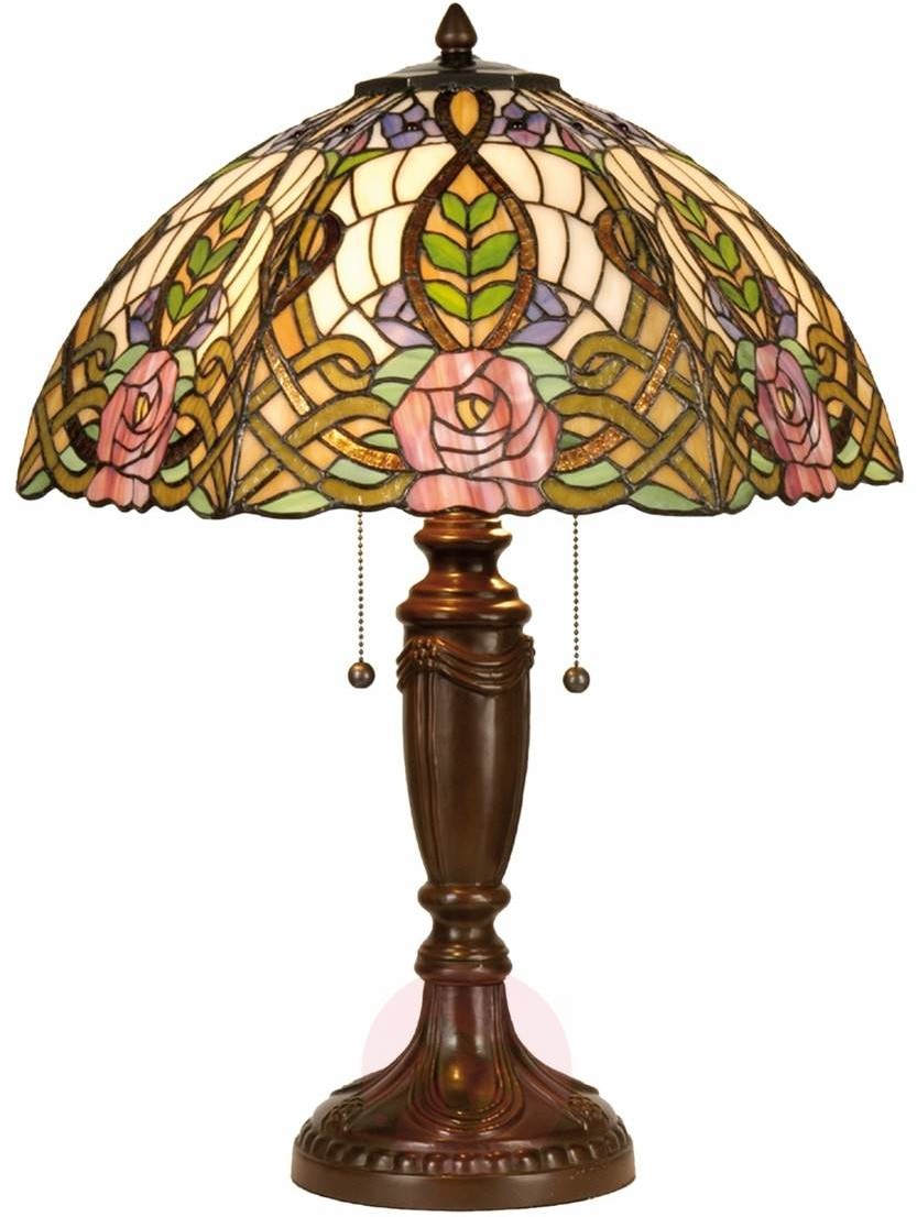 Clayre & Eef Rajska lampa stołowa Eden w stylu Tiffany