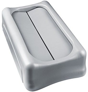 Rubbermaid Commercial Products Rubbermaid Slim Jim Pokrywa jednostka do recyklingu Station na butelki, szary FG267360GRAY