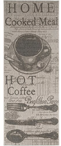 Benuta benuta dywany nowoczesny designerski chodnik kuchenny chodnik Coffee  dobrze verisign  100% polipropylen  litery/liczby  FLAC równowagi EBT  kuchnia 4053894319204