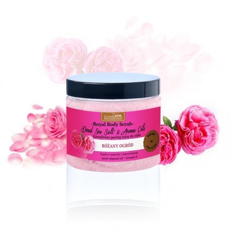 KARNALITOWY PEELING DO CIAŁA Z OLEJAMI RÓŻANY OGRÓD, 350 G