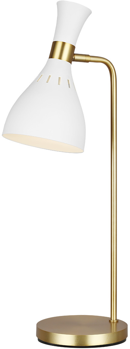 Feiss Joan lampka biało mosiężna FE-JOAN-TL-MW - FE-JOAN-TL-MW