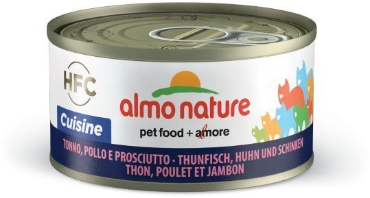 Almo Nature HFC Cuisine - tuńczyk, kurczak i szynka 70 g