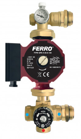 Ferro Grupa mieszająca do rozdzielacza 1" z pompą GM60GPA GM60GPA