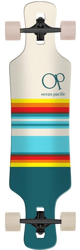 Фото - Скейтборд Ocean Pacific longboard  SWELL LONGBOARD Off White/Teal 