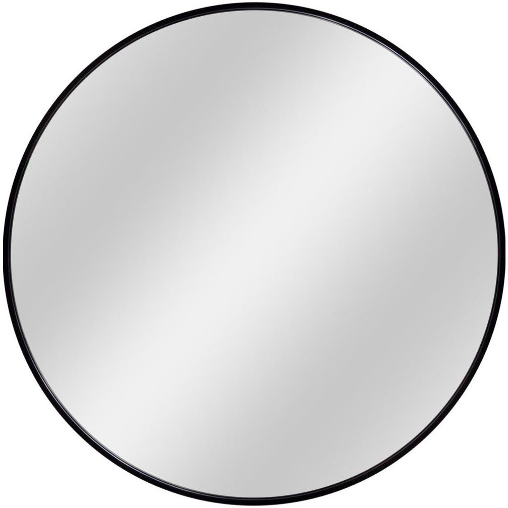 Dubiel Vitrum Lustro okrągłe Nico 60 cm w ramie czarne NICO KOLO 60