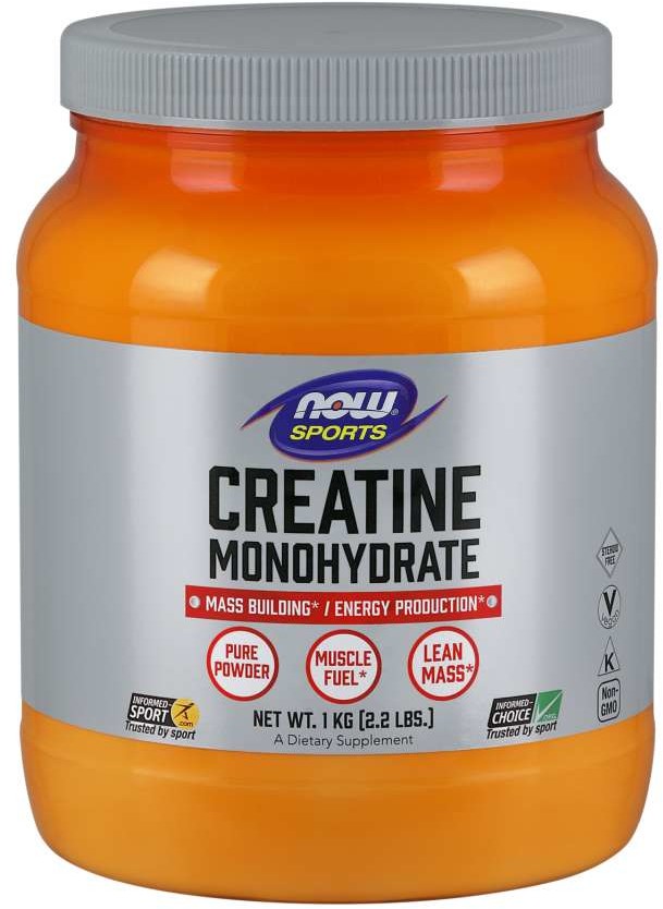 Now FOODS SPORTS Creatine Monohydrate (Wegański Monohydrat Kreatyny) 1kg