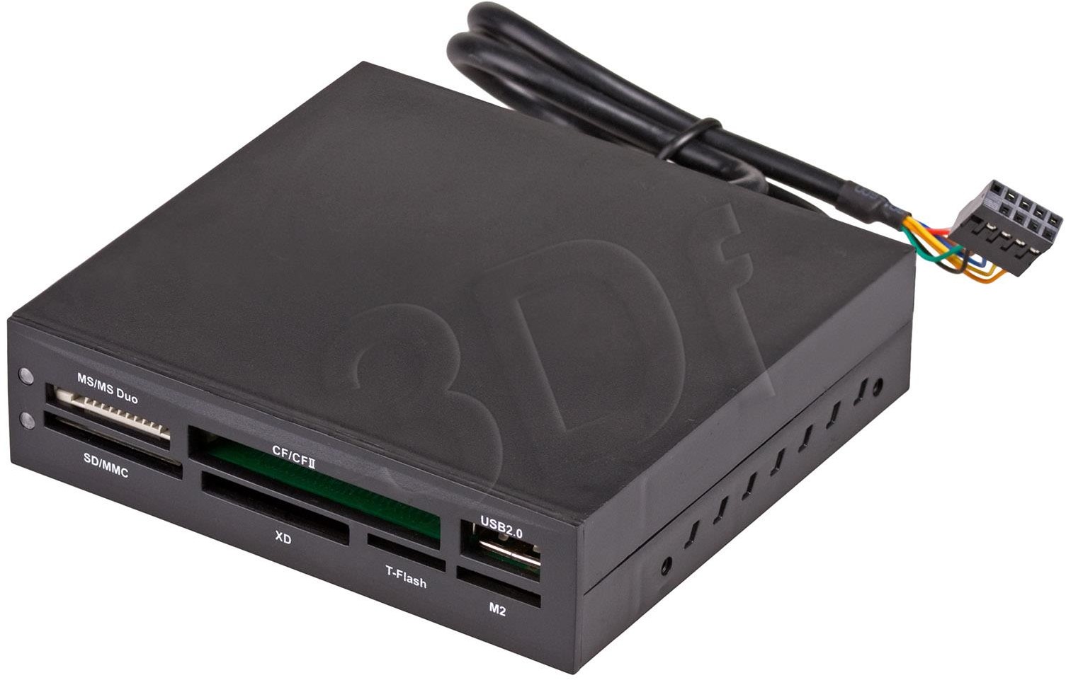 Akyga Czytnik kart AK-CA-37 (Wewnętrzny; CF, CFast 2.0, CFI, CFII, CompactFlash, Extreme III, MicroSD, MicroSDHC, miniSD, MMC, MMC +, MS, MS DUO, MS PRO, MS PRO DUO, MultiMedia Card, SD, SDHC, Secure AK-CA-37