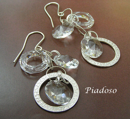 Swarovski piękne kolczyki Srebro CERTYFIKAT