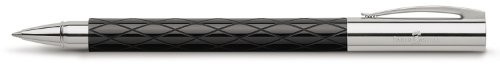 Faber-Castell AMBITION Rhombus 148900 długopis obrotowy, opakowanie na prezent, czarno-srebrny trzonek 148871