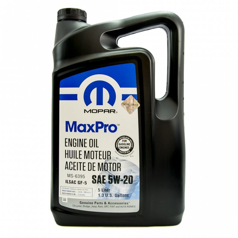 MOPAR MaxPro 5W20 5L (68218891CB) 68218891AA