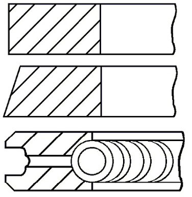 GOETZE Zestaw pierścieni tłoka 08-321500-00 08-321500-00
