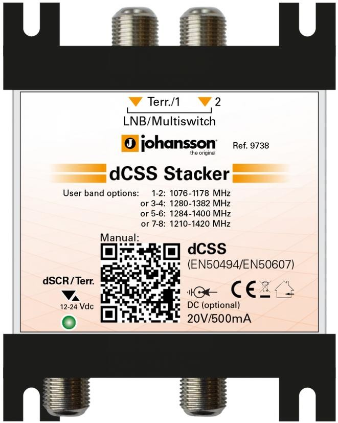 Johansson Multiswitch Unicable II Johansson 9738 - 2/1 dCSS /dSCR