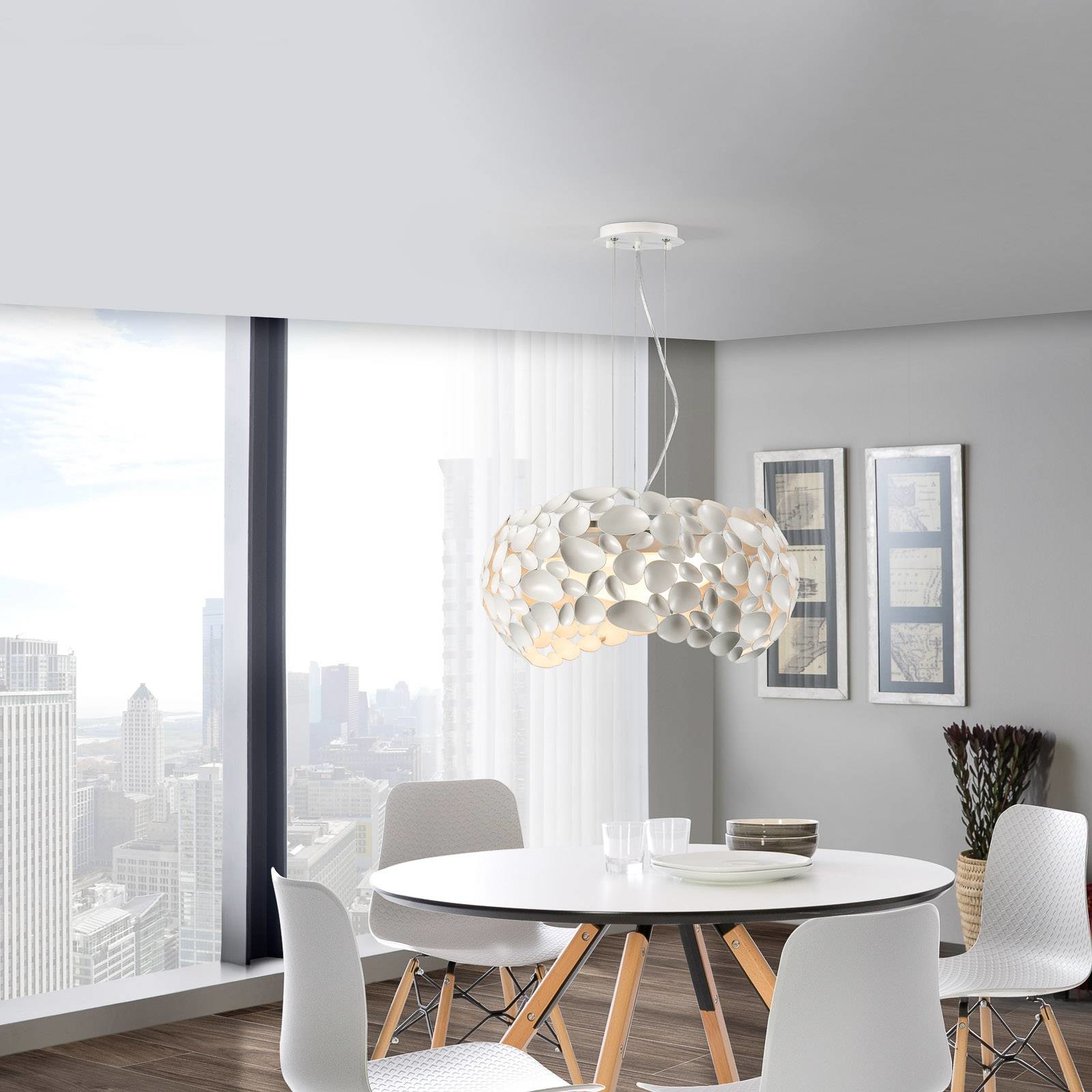 Schuller Lampa wisząca LED Narisa 5xG9, 47cm, biała