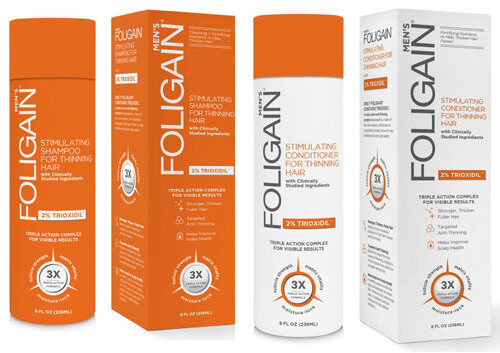 Foligain Zestaw Foligain Conditioner Men odżywka stymulująca porost włosów dla mężczyzn 236ml + Foligain Stimulating Shampoo Men szampon stymulujący porost włosów dla mężczyzn 236ml