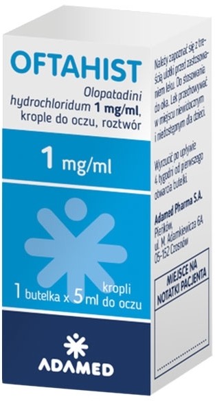 Adamed Pharma Oftahist 1mg/ml krople do oczu 5ml