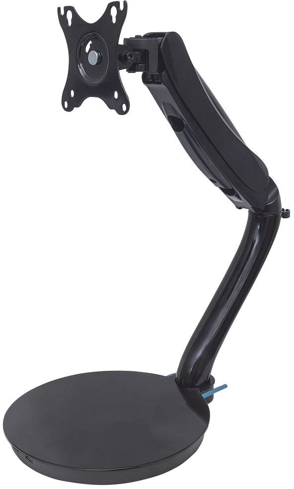 Manhattan Stojące ramię biurkowe LCD 13-27'' ze sprężyną gazową i portami USB 461429