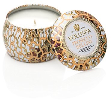 Voluspa Świeca voluspa Maison Blanc Prosecco Bellini, mały  wysokiej jakości świeca zapachowa w dekoracyjnym puszce 261193