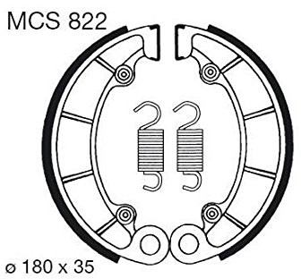 TRW Lucas mcs822 hamowania komplet szczęk MCS822