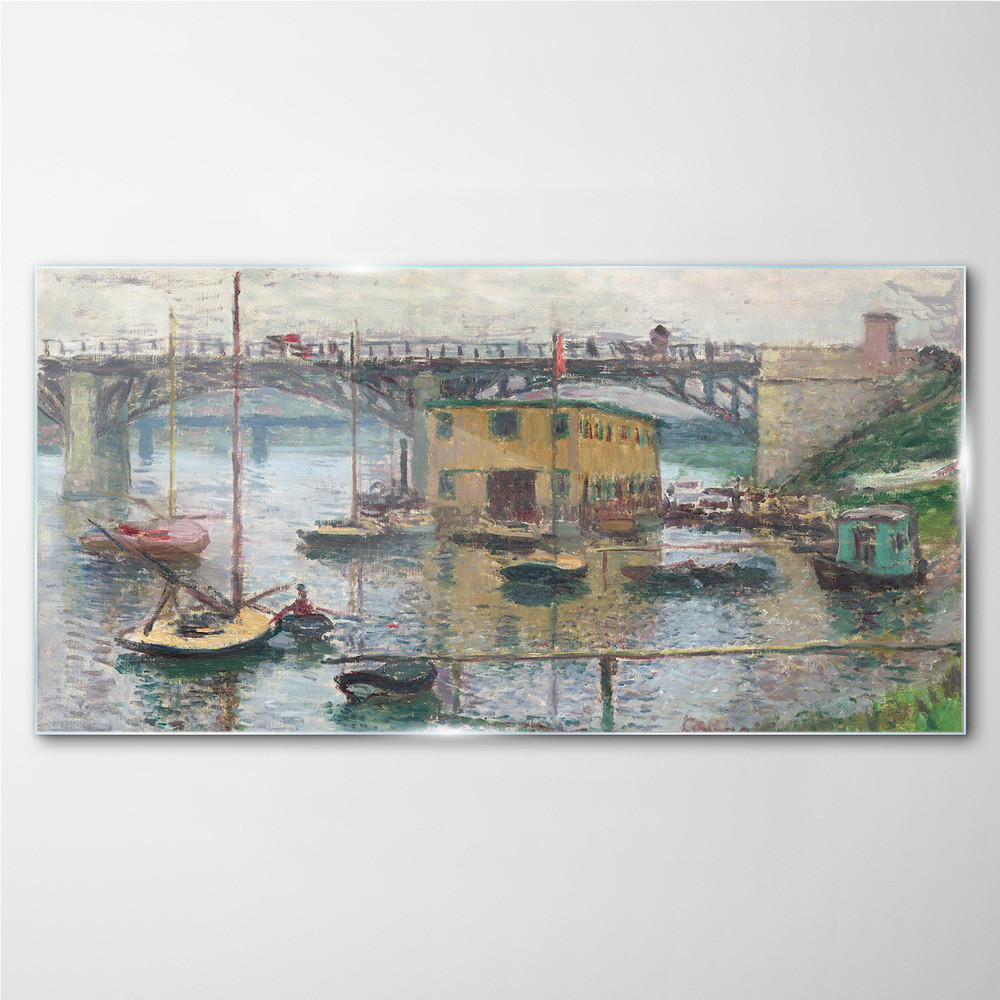 PL Coloray Obraz na Szkle Most na Argenteuil Monet 120x60cm