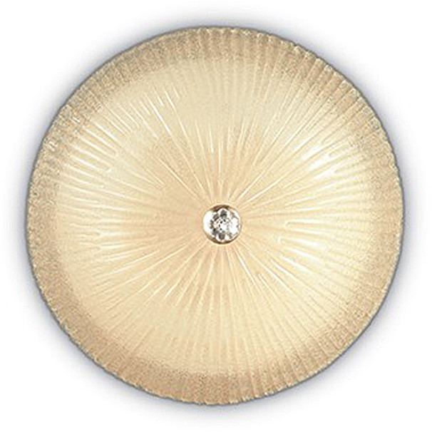 IDEAL LUX Lampa Ścienna Shell Pl4 Ambra 140186 Średnica 50,0 Wys. 20,0