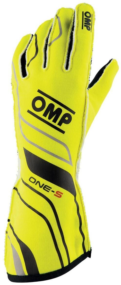 OMP Racing Rękawice rajdowe ONE-S MY20 żółte (homologacja FIA) IB/770/GF/XS