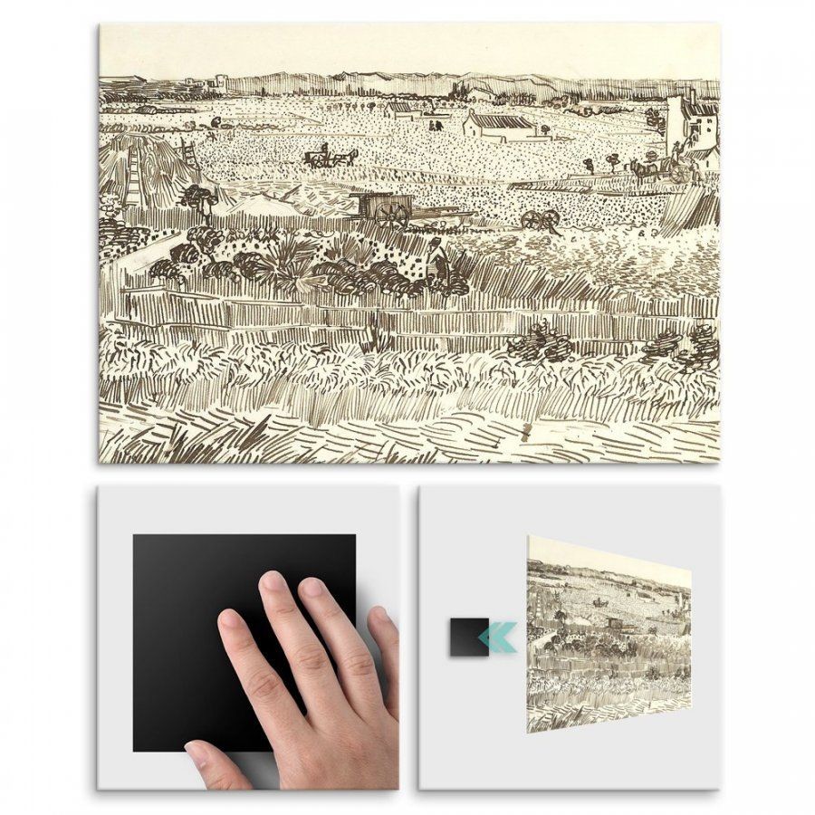 Pix4home Plakat metalowy Vincent Van Gogh The Harvest for Emile Bernard L POS-L-02153