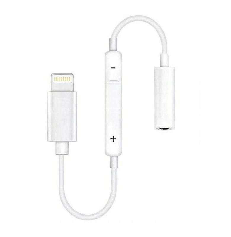 Adapter do iPh X Xr Xs Xs Max na jack 3,5 + Volume