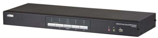 Zdjęcia - Przełącznik KVM ATEN 4-Port USB DVI Dual Link Dual Display/Audio KVMP Switch 