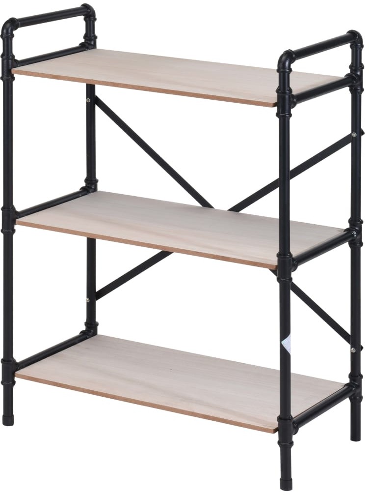 Koopman Home&Styling 3-poziomowy regał, 62 x 31 x 90 cm, MDF i stal HX9800000
