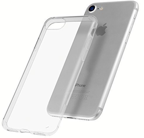 mumbi etui pokrowiec ochronny iPhone 7 przezroczysty (powlekany UV + filtr do zabezpieczenie przed nacięciami) 22439-iPhone 7