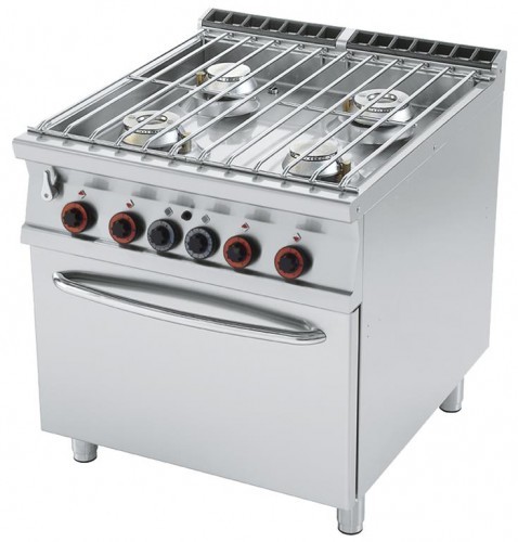 RM Gastro Kuchnia wodna gazowa z piekarnikiem 2x GN 2/1 CFA4 - 98 G