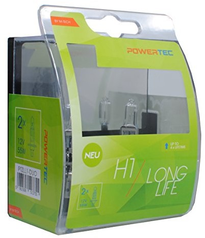 M-Tech ptzll1 Duo H1 ŻARÓWKI HALOGENOWE 55 W Long Life, liczba 2 PTZLL1-DUO