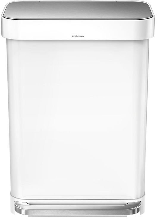 Implehuman Kosz pedałowy na śmieci Liner Pocket, 55 l, biały