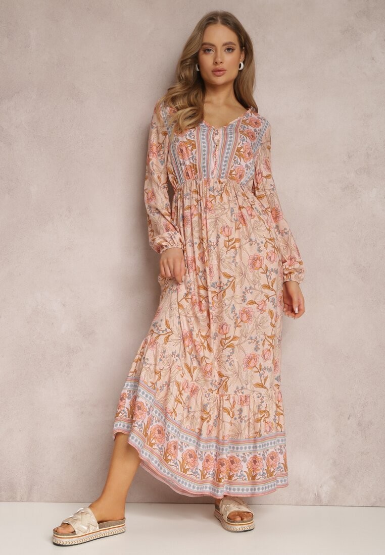 Jasnoróżowa Sukienka Hyrope