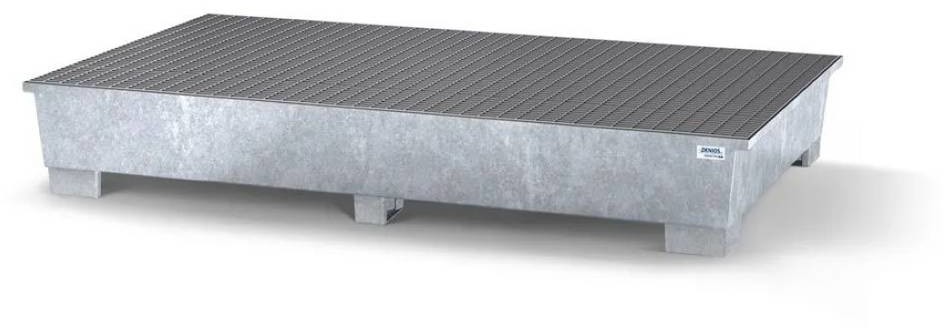 722 DENTA Wanna wychwytowa ze stali ze strefą poboru na 2 IBC cynkowana z 2 kratami 2680x1650x415 72279340 79340-uniw