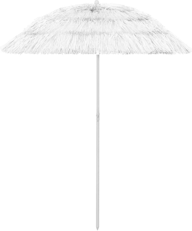 VidaXL Parasol plażowy, biały, 180 cm 314700 VidaXL