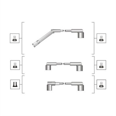 MAGNETI MARELLI Zestaw przewodów zapłonowych MAGNETI MARELLI 941319170053
