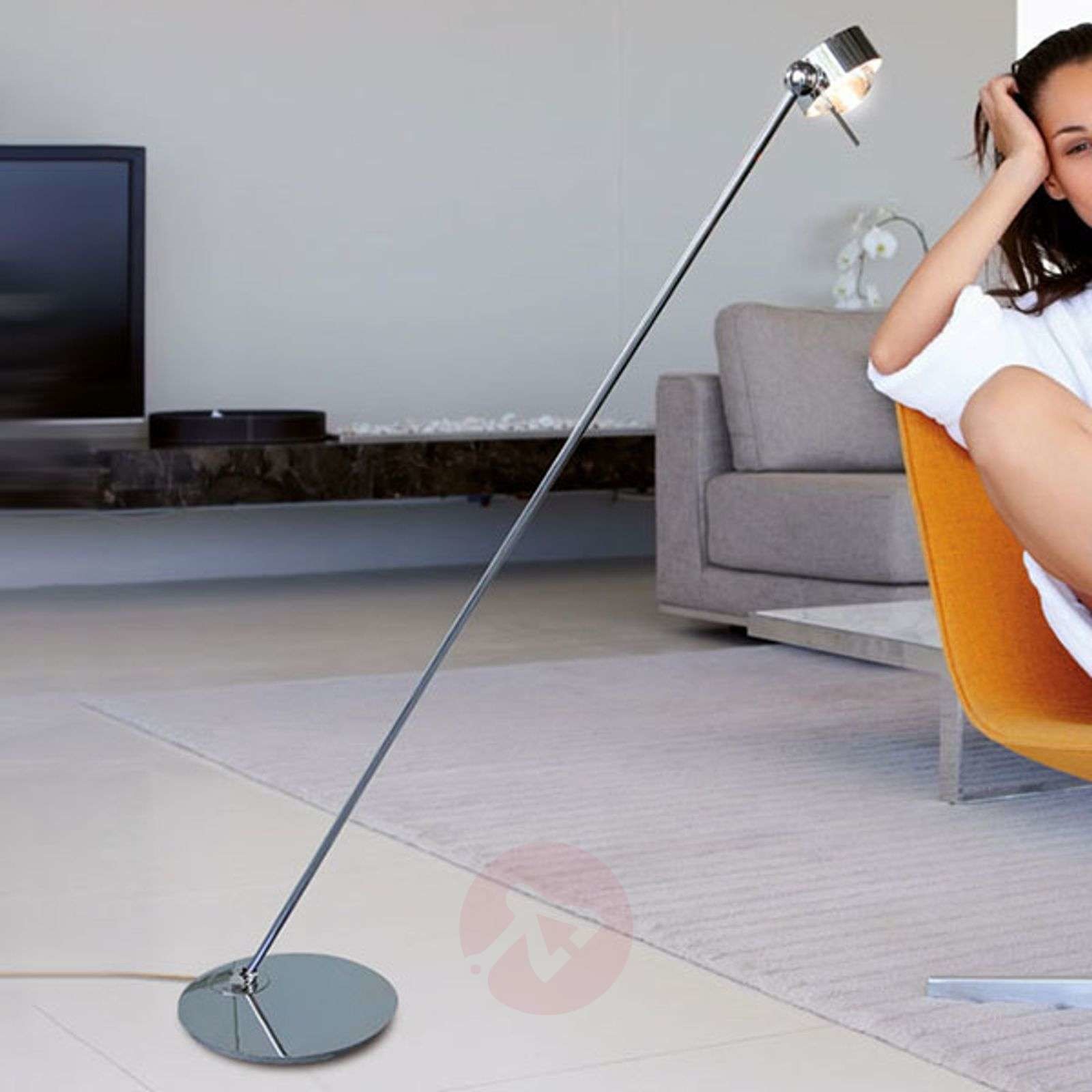 Top Light Lampa stojąca LED Puk Floor Mini Single chrom