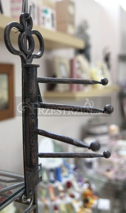 Jolipa METALOWY WIESZAK ŚCIENNY - Pionowy Klucz - z 4 ruchomymi zawieszkami 38048