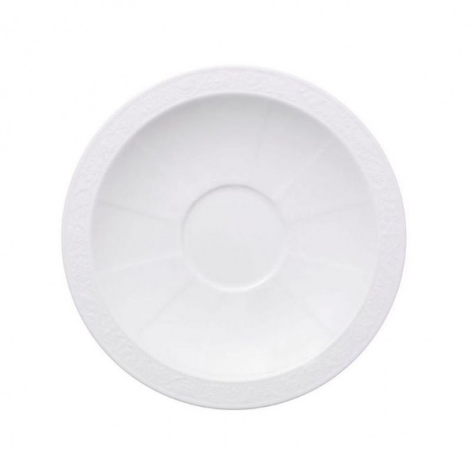 Villeroy Boch - White Pearl Spodek do filiżanki śniadaniowej średnica: 18 cm (10-4389-1250)