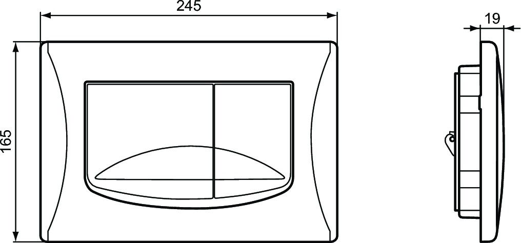 Ideal Standard ProSys Przycisk spłukujący chrom R0109AA