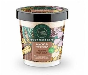 Organic Shop Body Desserts Almond & Honey Milk Reviving Body Scrub odżywczy peeling do ciała o zapachu migdałów i miodowego mleka 450ml 40561-uniw