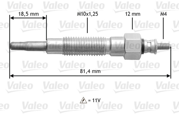 VALEO swieca zarowa 345126