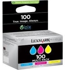 Lexmark Atrament/N°100 C+M+Y 3Pk 14N0849B