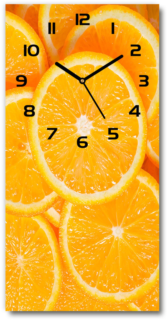 Zegar ścienny Plastry pomarańczy