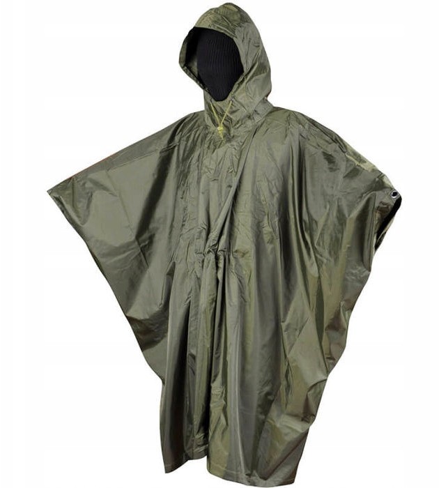 Poncho Peleryna Przeciwdeszczowa Rip-Stop Olive